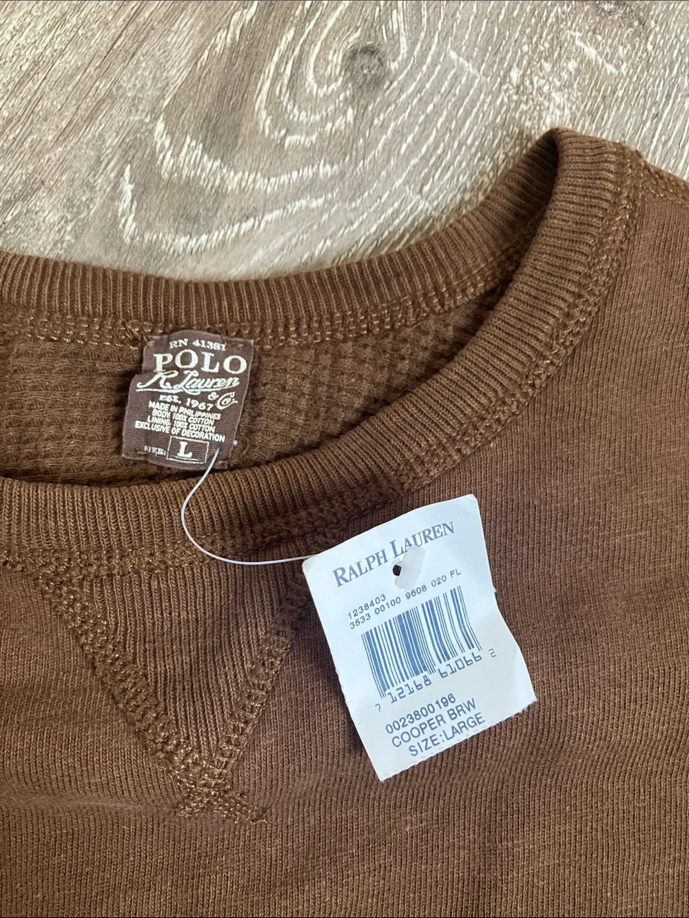 Polo Ralph Lauren Double Face Thermal Lined Crewneck Sweatshirt